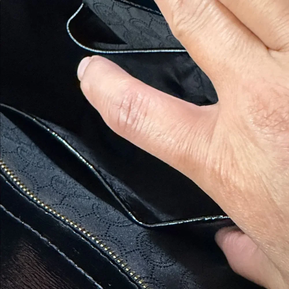 Michael Kors Shiny Black Satchel - Picture 12 of 12